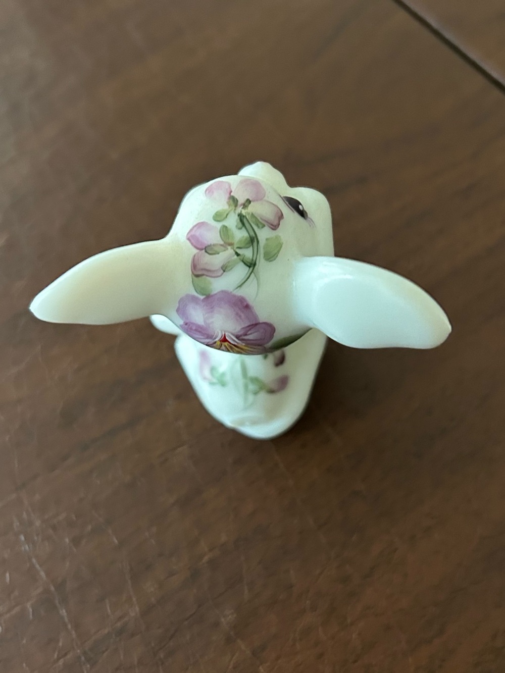Painted, Signed Fenton Vintage White Mouse Figurine - Picture 2 of 5